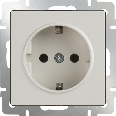 Werkel Слоновая Кость Розетка механизм с заземляющими контактами WL03-SKG-01-IP20-ivory