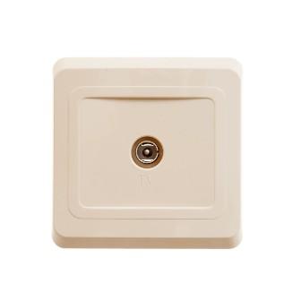 Schneider Electric Этюд  Крем  Розетка TV 0,7dB скрытая установка оконечная TVC-002k