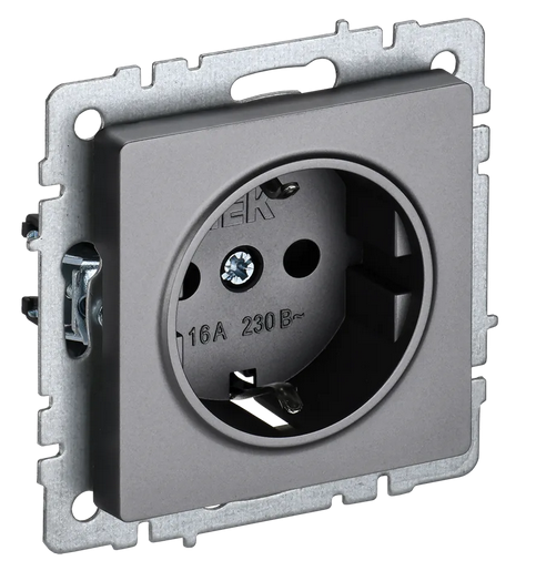 BRITE Роз. с з/к/ш 16А РС14-1-0-БрС сталь IEK