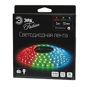 Светодиодная лента ЭРА IP65  12V   7,2Вт/м  мультиколор  LS5050-30LED--RGB (1уп.-5м)