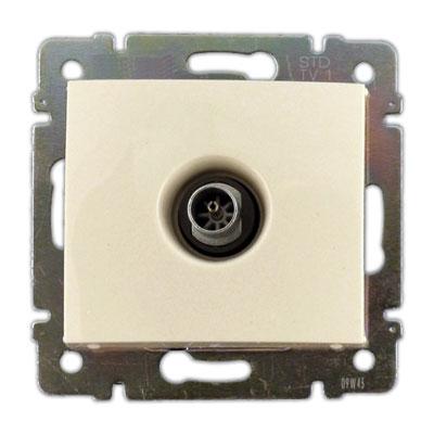 Legrand Valena  Слоновая Кость Розетка механизм TV "Звезда" 1,5dB  /774329 (кратно 10)