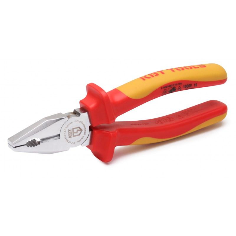 Пассатижи/плоскогубцы диэлектрические 180 мм "Профи" до 1000В (КВТ)